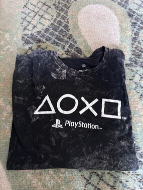 Ripple Junction Black PlayStation Symbol Graphic Tee